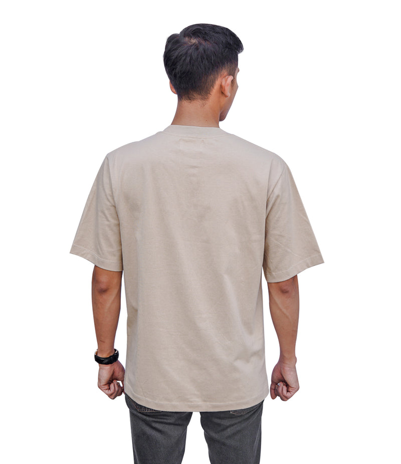 Oversized Flawless Fit T-shirt Beige