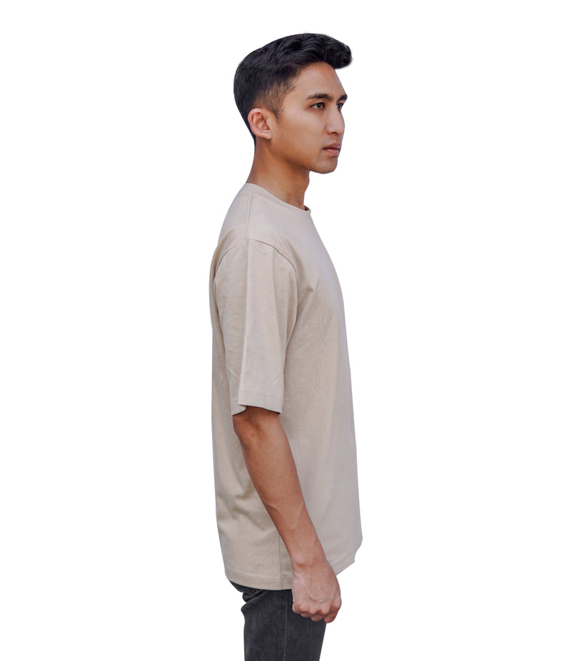 Oversized Flawless Fit T-shirt Beige