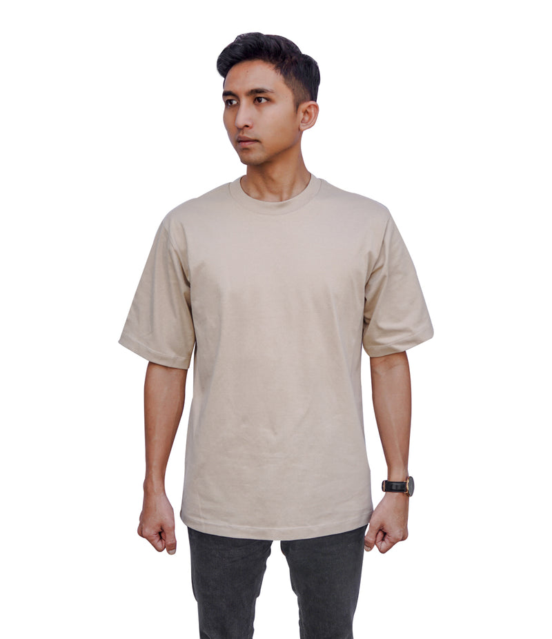 Oversized Flawless Fit T-shirt Beige