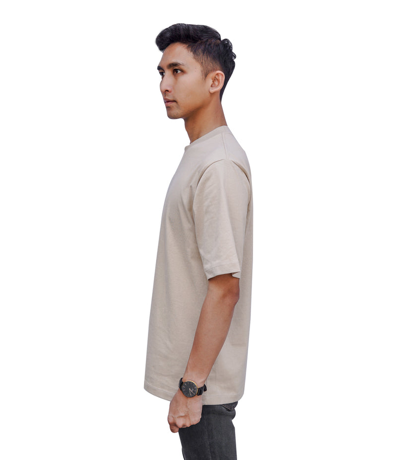 Oversized Flawless Fit T-shirt Beige